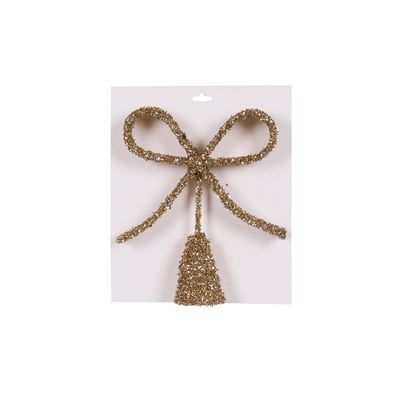 Champagne Bow Tree Topper