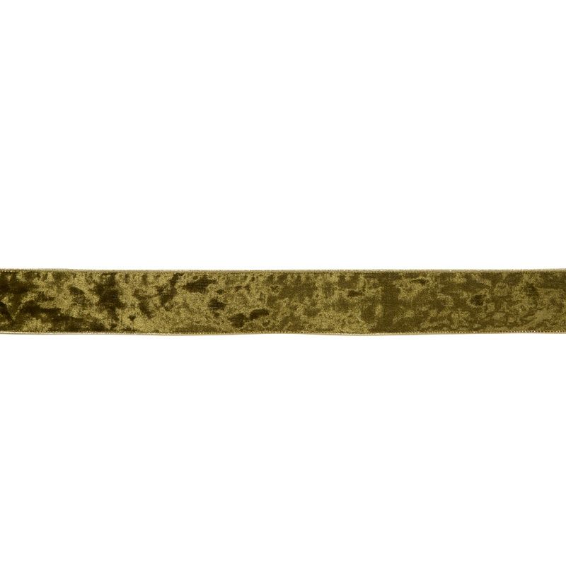 6.3 CM MOSS GREEN VELVET RIBBON