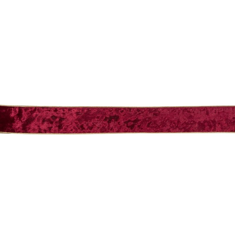 6.3 CM BURGUNDY VELVET RIBBON