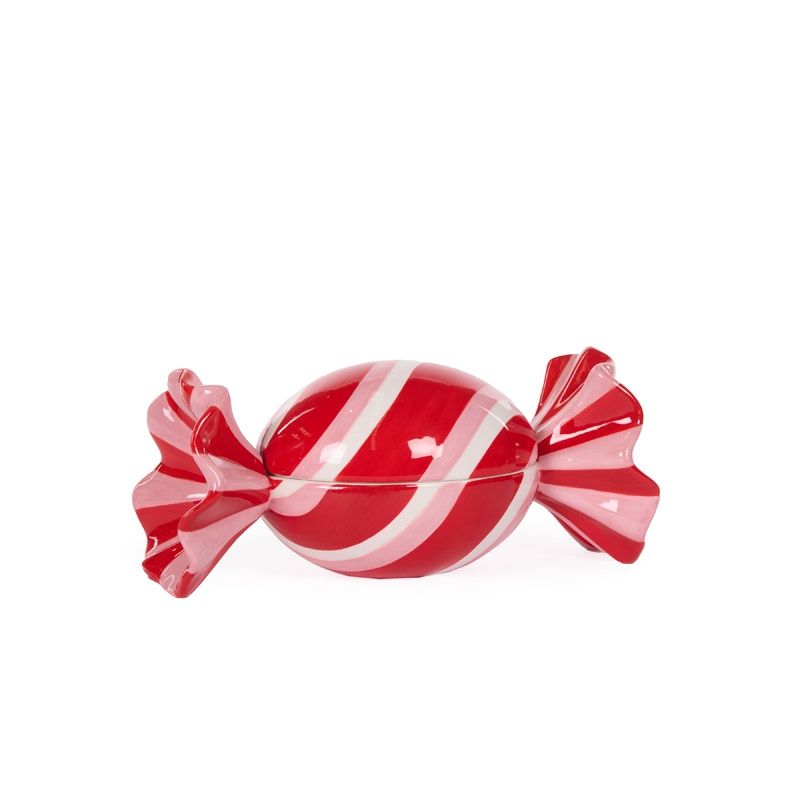 ROUND WRAPPED CANDY JAR