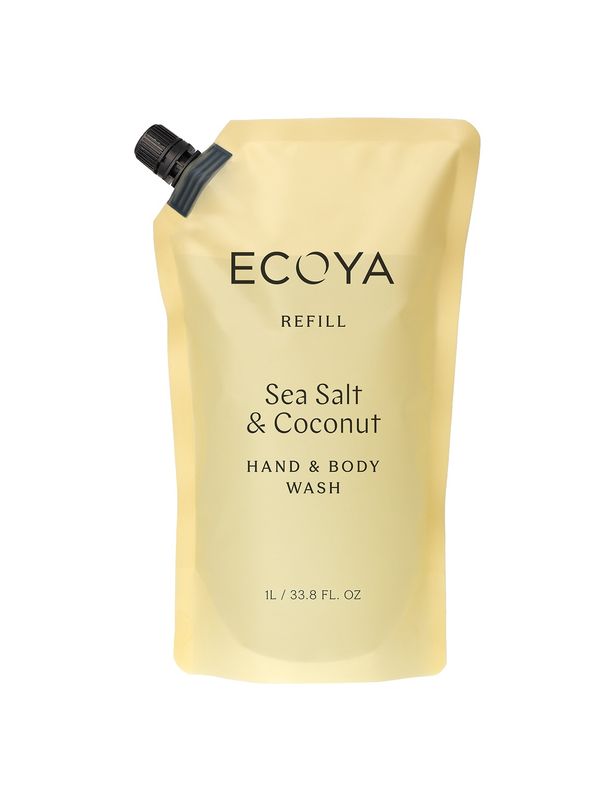 ECOYA Sea Salt &amp; Coconut Hand &amp; Body Wash Refill 1L
