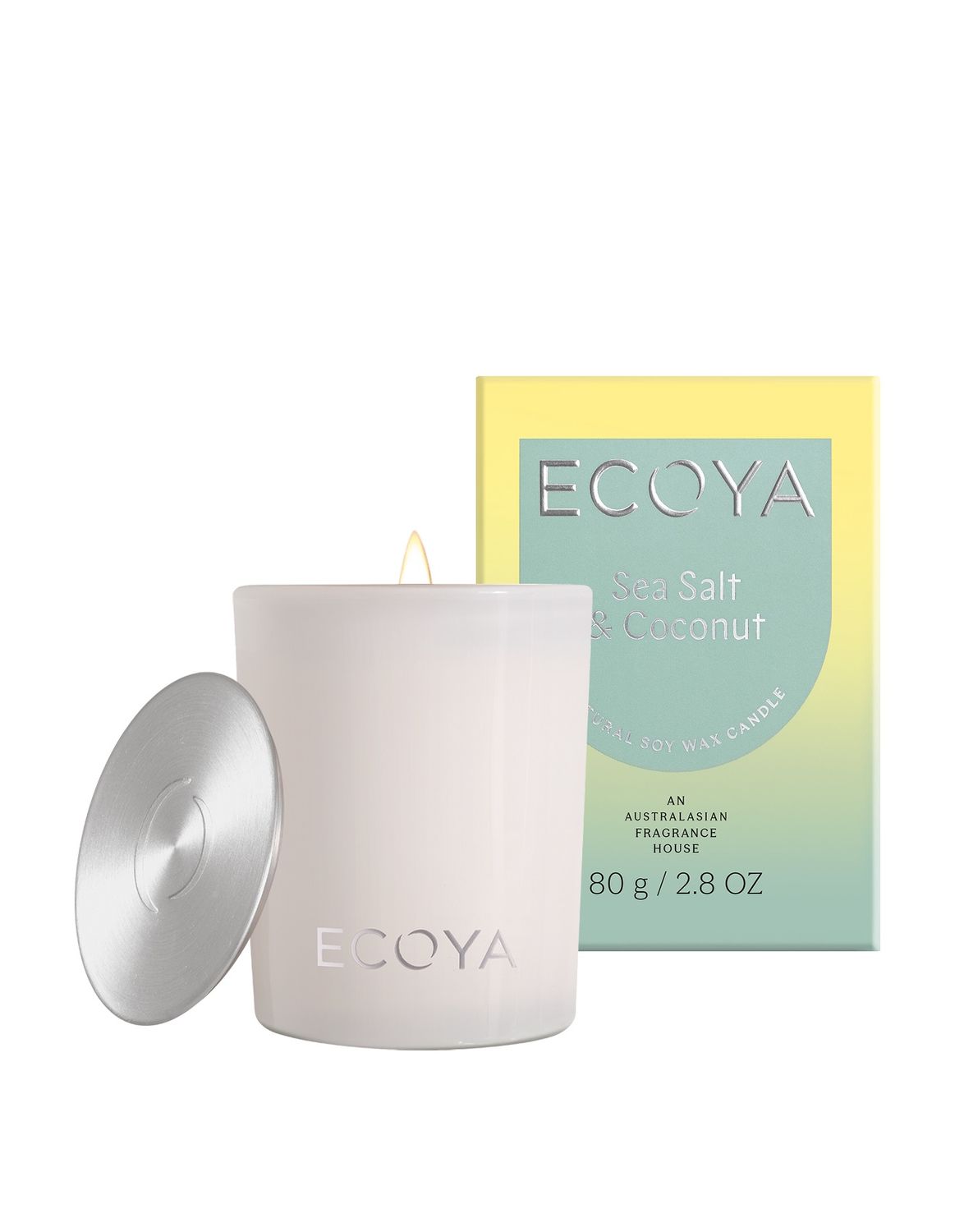 ECOYA Sea Salt &amp; Coconut Mini Madison Candle 80g
