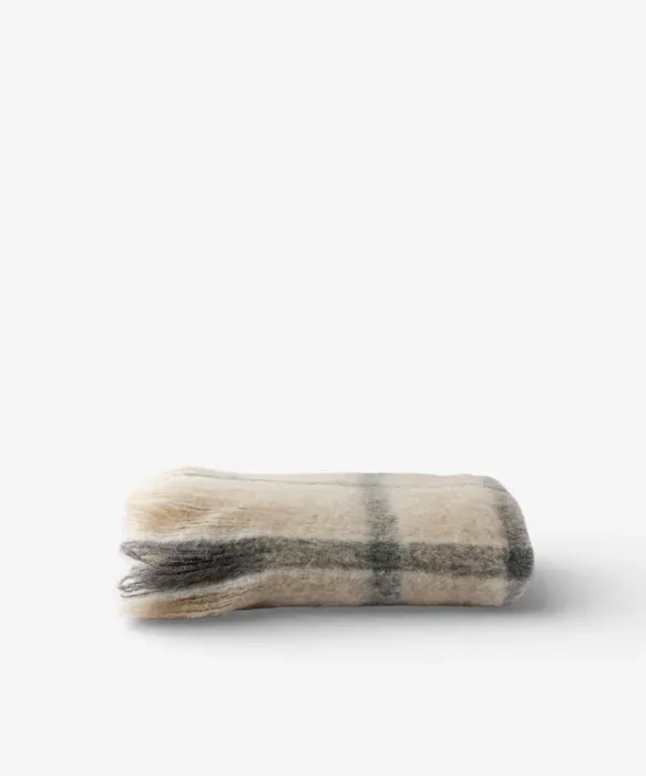 Juniper Check Throw Grey