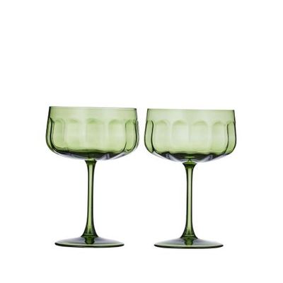 Studio S/2 Glass Coupe 11x16cm Olive