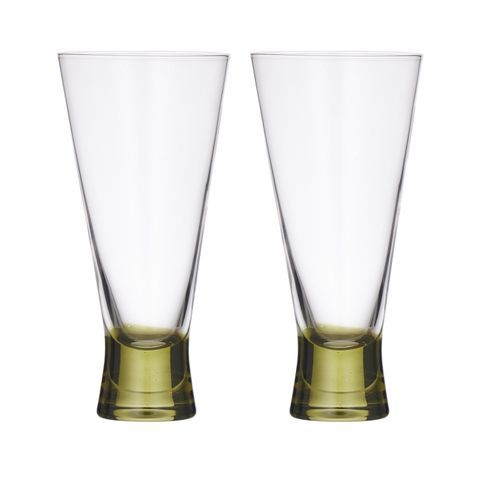 Canal S/2 Flute Glass 8x17cm Olive