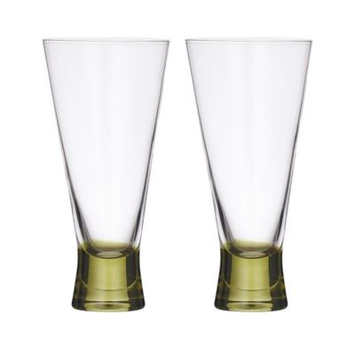 Canal S/2 Flute Glass 8x17cm Olive