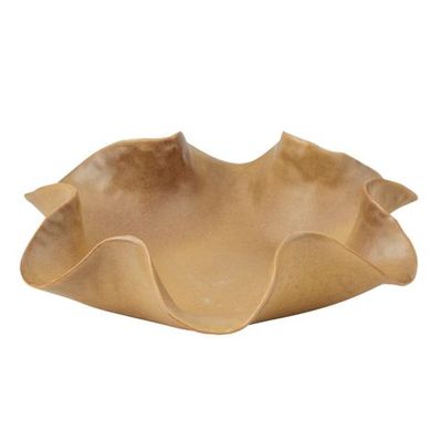 Elena Ceramic Bowl 24.5x6.5cm Tan