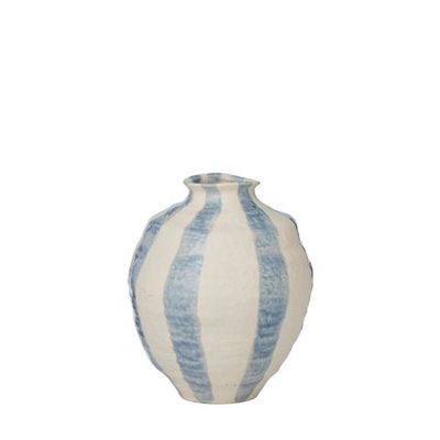 Rayas Ceramic Vase 18x20.5cm Steel