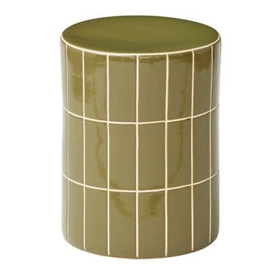 Boyd Ceramic Tile Stool 33x44cm Olive
