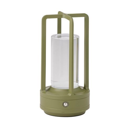 Ibiza PE/USB Touch Lantern 9x18cm Grn