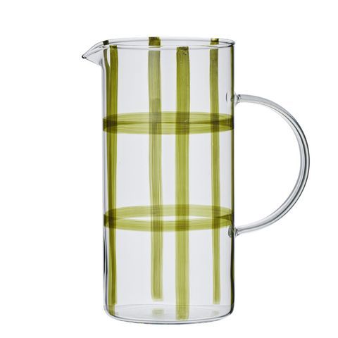 Max Glass Jug 10x13x21.5cm Clear/Olive