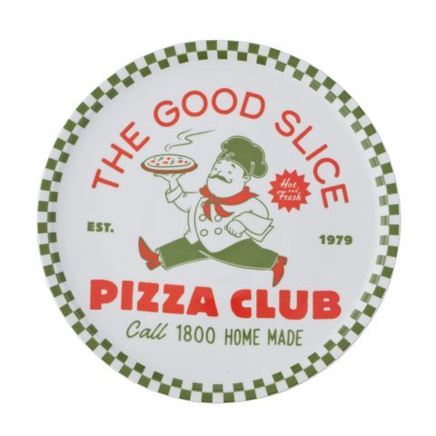 Pizza Club Ceramic Round Platter 33.5cm