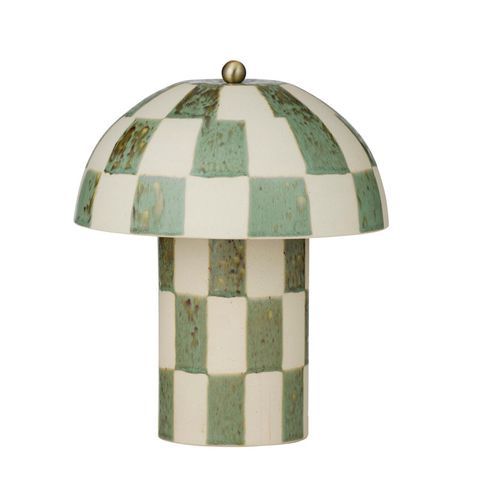 Scotch Cer Table Lamp 25x29cm Nat/Olive