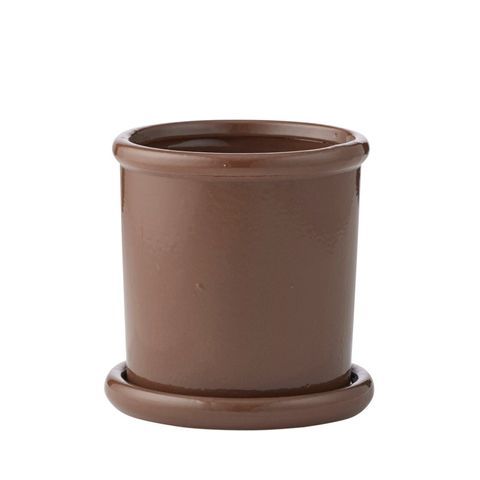 Andromeda Ceramic Pot 18x17.5cm Cocoa