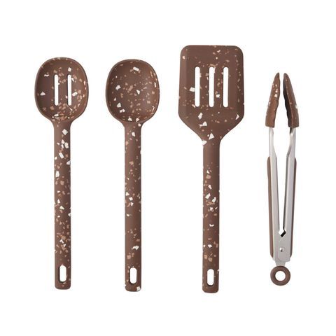 Gem 4pc Silicone/SS Tool Set 30cm Cocoa