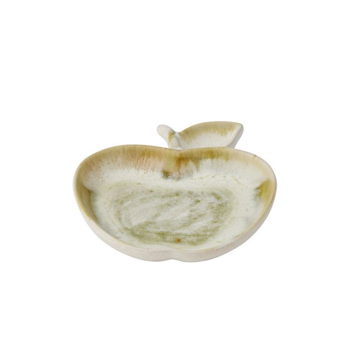 Anjou Ceramic Dish 18.5x15.5x2cm Olive