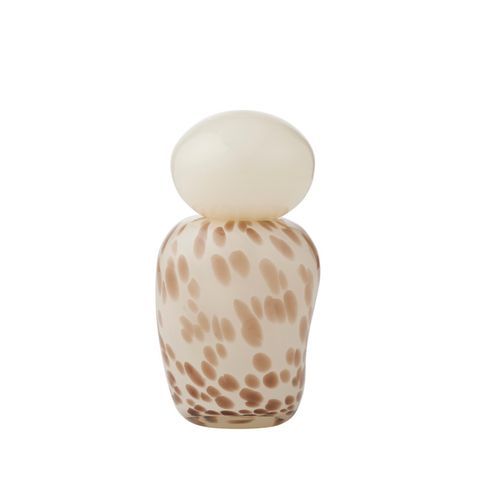 Megan Glass Jar 9x18.5cm Ivory/Cocoa
