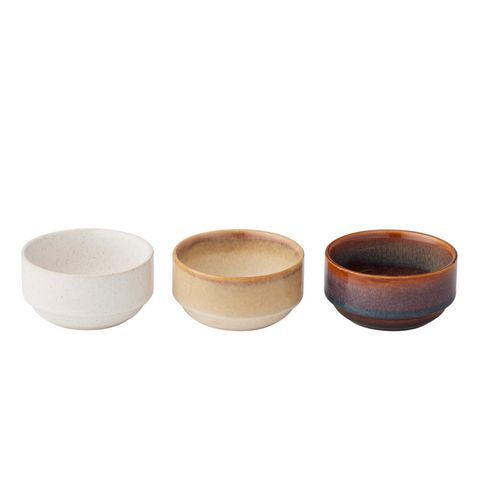 Vail S/3 Ceramic Bowl 10x5cm Natural