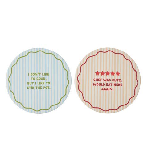 Foodie Ceramic Trivet 20cm 2 Asst