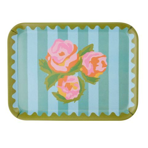 Rosa Bamboo Fibre Tray 44x33cm Multi