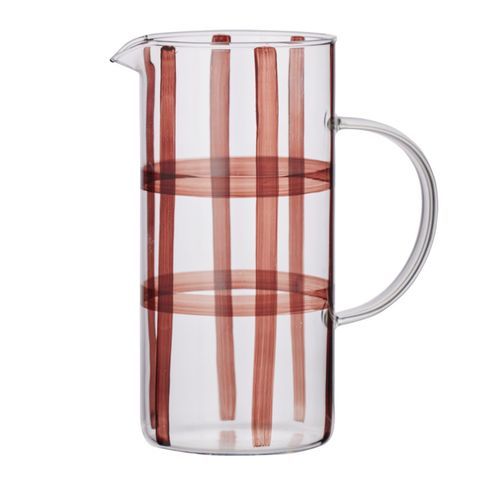 Max Glass Jug 10x13x21.5cm Clear/Choc