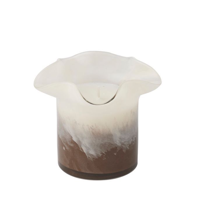 Lottie 5% Glass Candle 12x10cm Cocoa