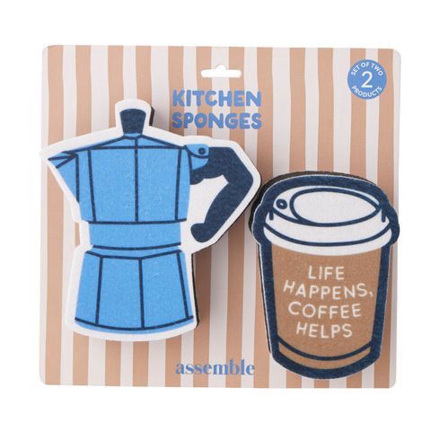 Coffee Fix S/2 Scouring Pads 12x13cm