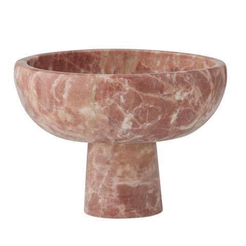 Andhi Marble Footed Bowl 24x18cm