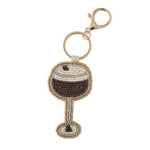 Espresso Martini Beaded Keyring 5x14cm