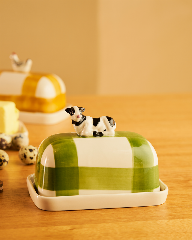 BUTTER DISH - COW BUTTER UP