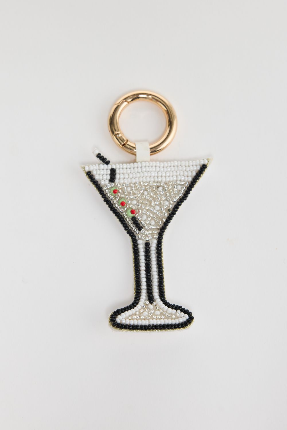 Martini Keyring - Cream