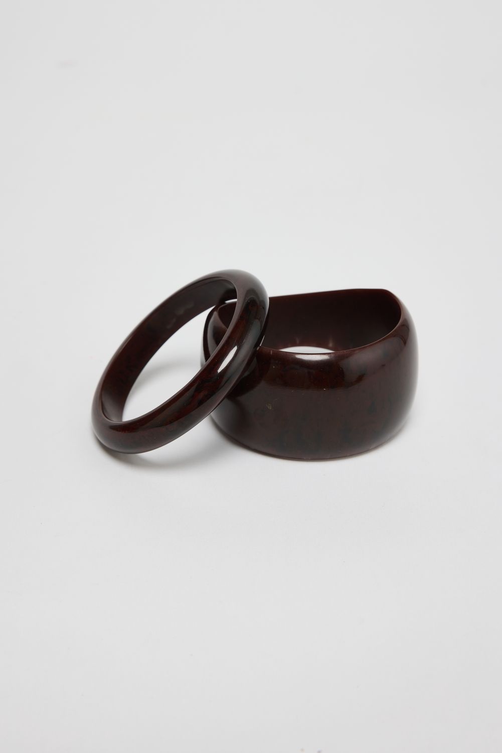Freya Bangle Set Of 2 - Chocolate