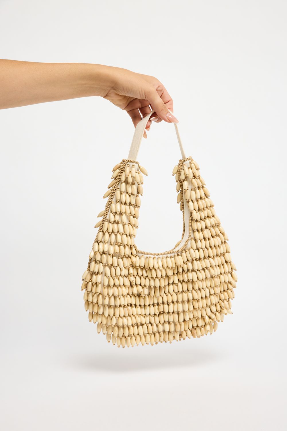 Rafiki Beaded Bag - Natural
