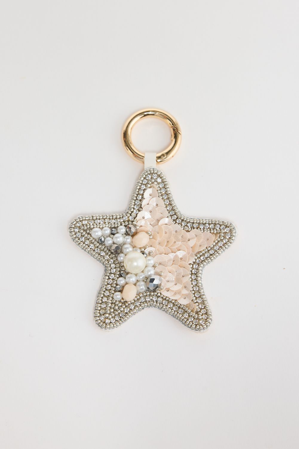 Shining Star Keyring - Cream