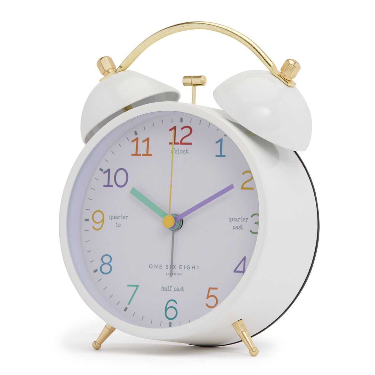 LEARN The Time White Alarm Clock
