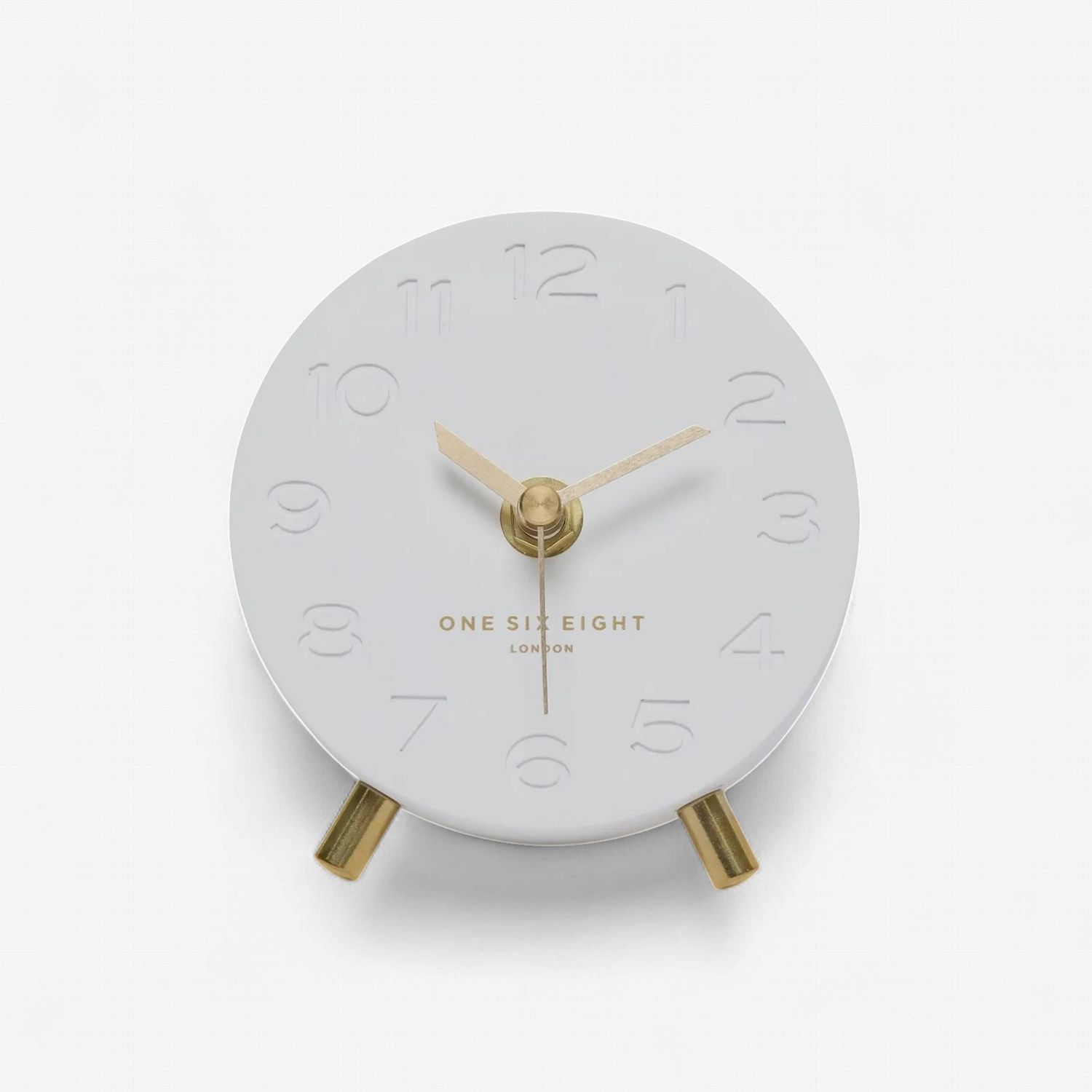 ARIEL White Silent Mantel Clock