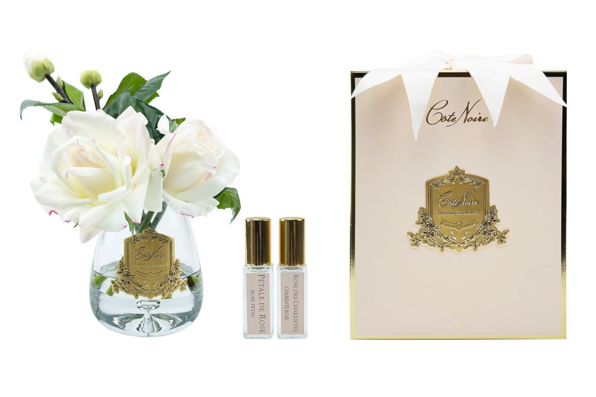 Tea Rose Bouquet - Limited Edition - Pink Blush Gold Badge