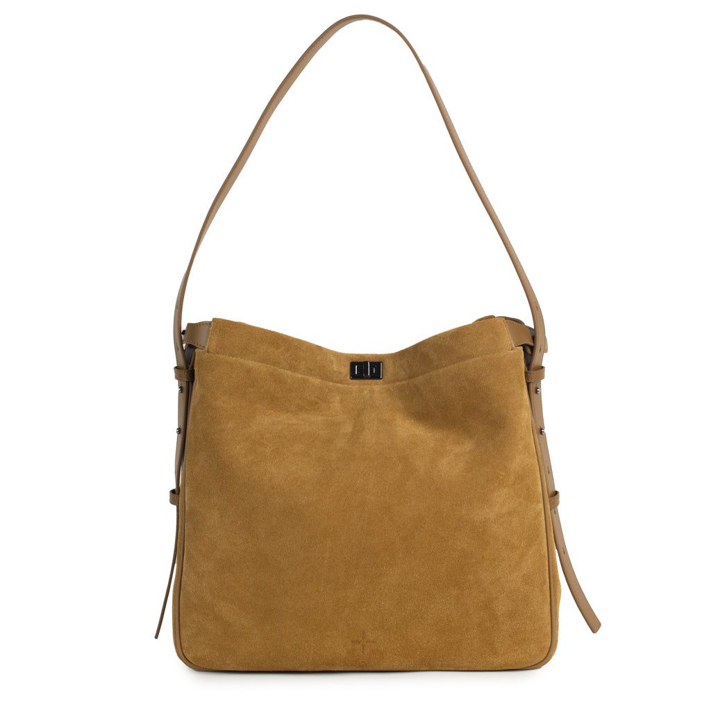 Estelle Tote Bag Camel Suede