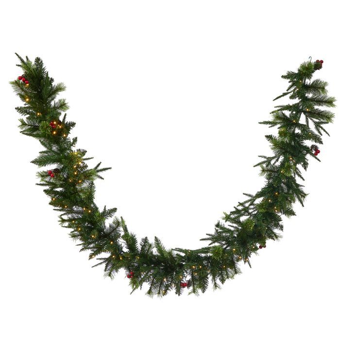 LED Pine G'land w/Cones&amp;Berries 270cm