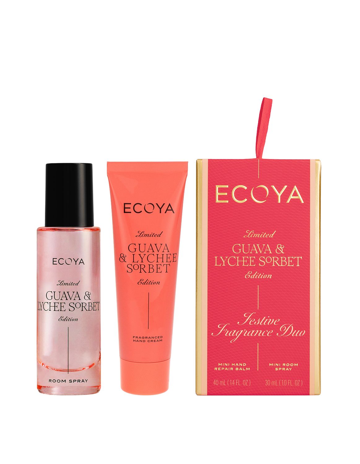 ECOYA Guava &amp; Lychee Sorbet Festive Fragrance Duo