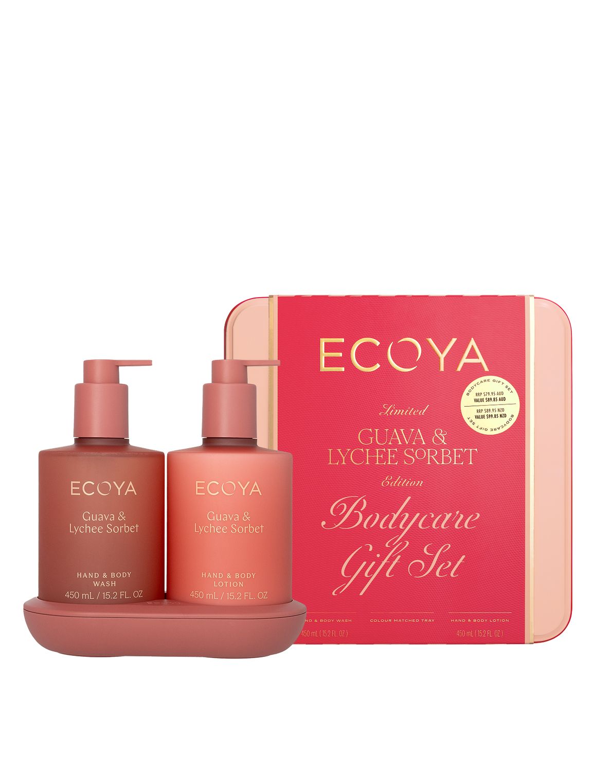 ECOYA Guava &amp; Lychee Sorbet Bodycare Gift Set