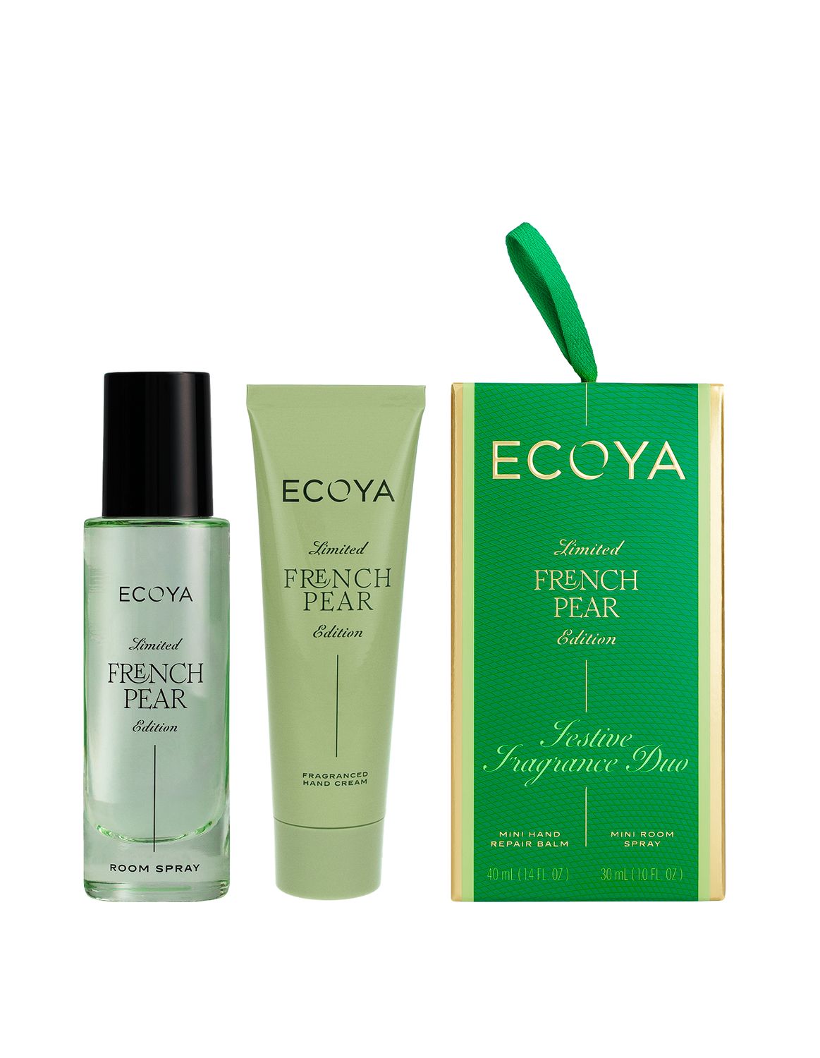 ECOYA French Pear Festive Fragrance Duo