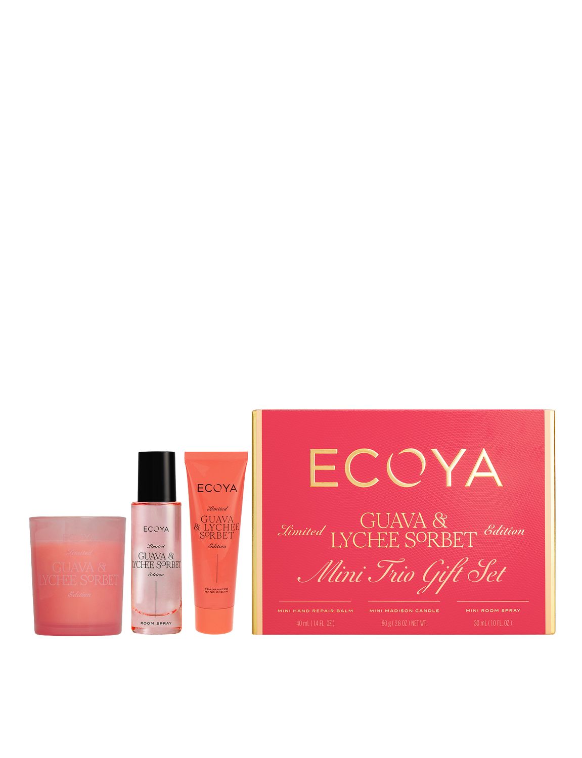 ECOYA Guava &amp; Lychee Sorbet Mini Trio Gift Set