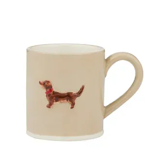 Dachshund Ceramic Mug 12.5x8.5x9.5cm Nat