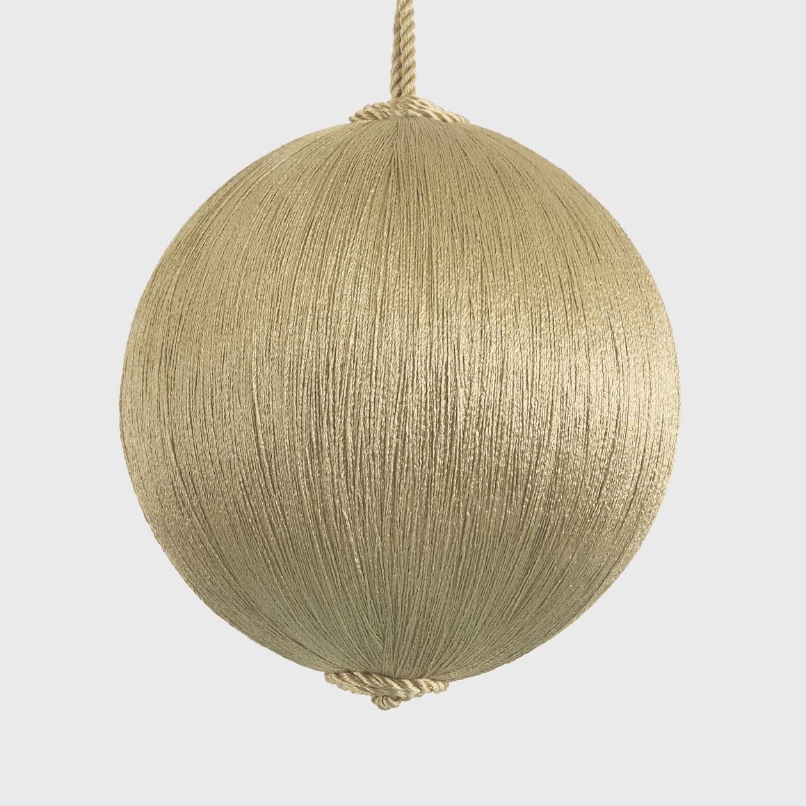 Silk Bauble Medium Champagne