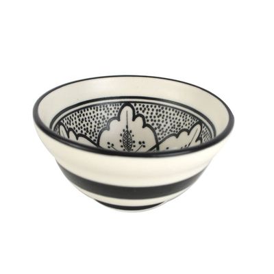 Aleah Ceramic Bowl 30x9x6cm Black/White