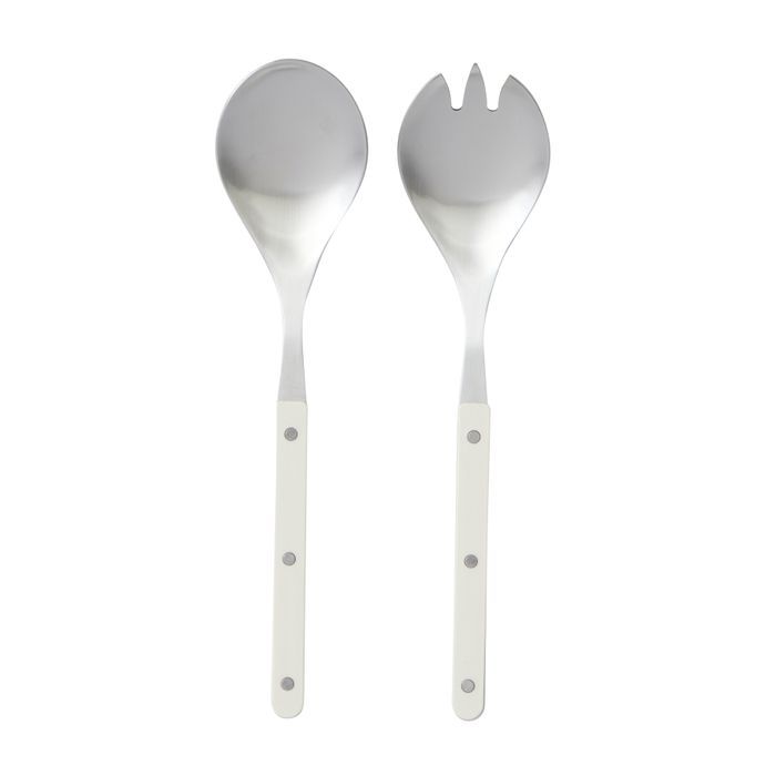 Remy S/2 S/Steel Salad Server 24cm Ivory
