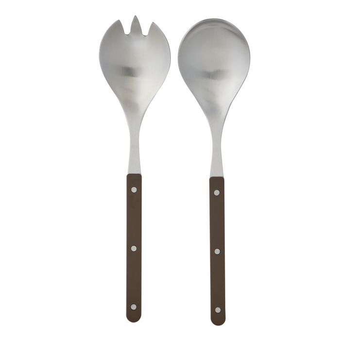 Remy S/2 S/Steel Salad Server 24cm Cocoa
