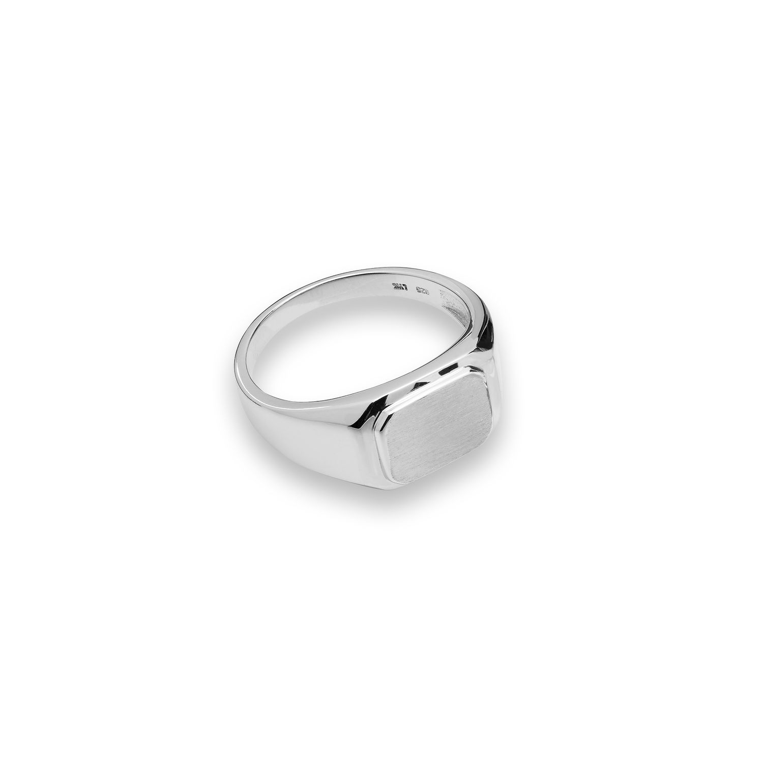 Herrering sølv signet