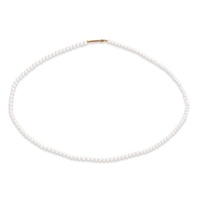 Perlekæde med forgyldt lås